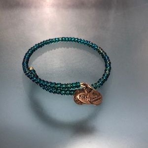Alex and Ani gold beaded bracelet